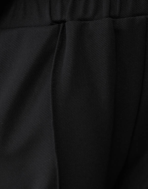 Basic Wide Leg Hose Schwarz SHOEBY GIRLS