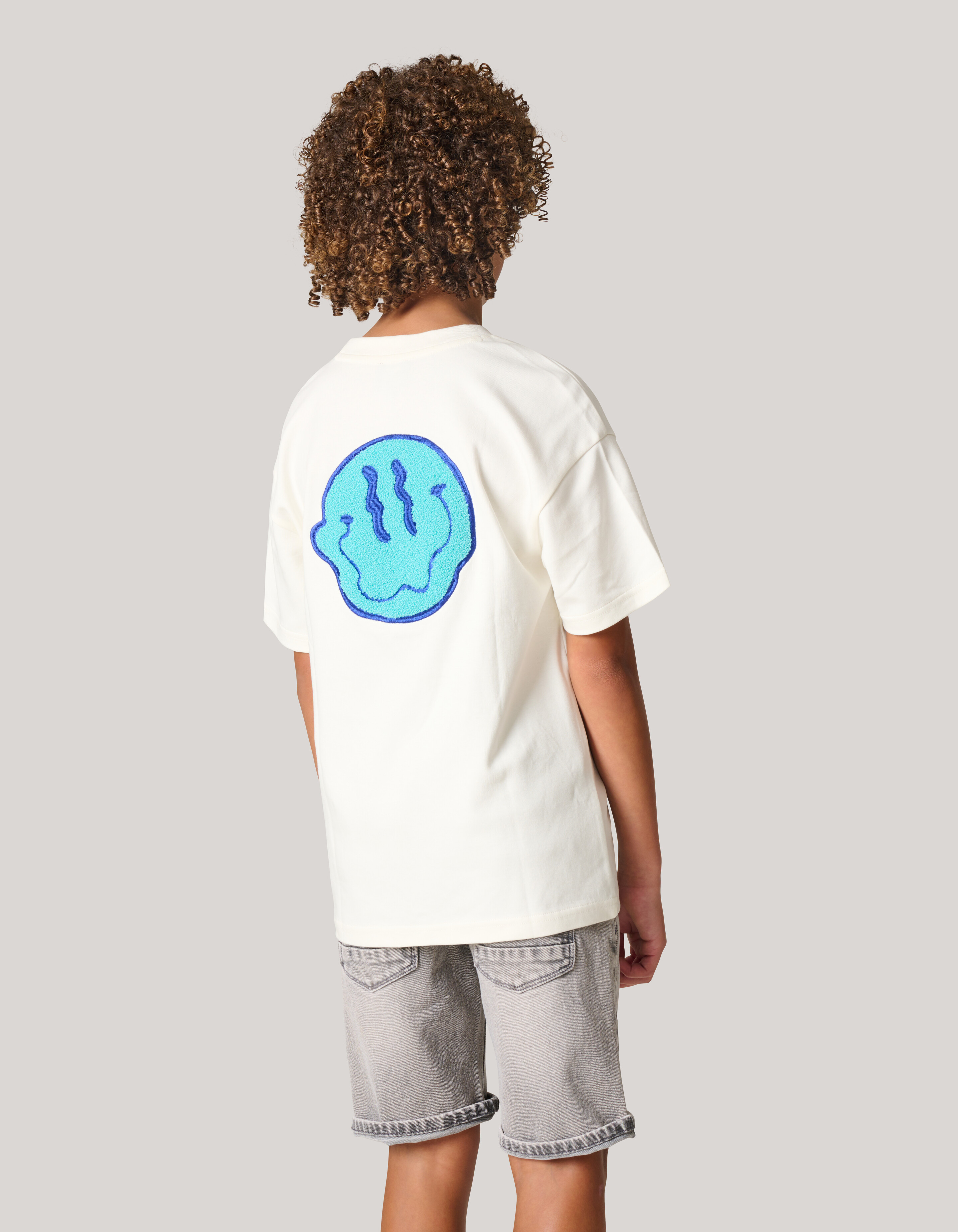 Frottee-Artwork-T-Shirt Off White SHOEBY BOYS