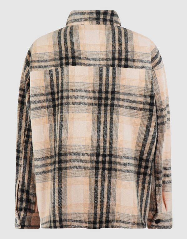 Destroyed Check Overshirt Off-White/Black SHOEBY BOYS