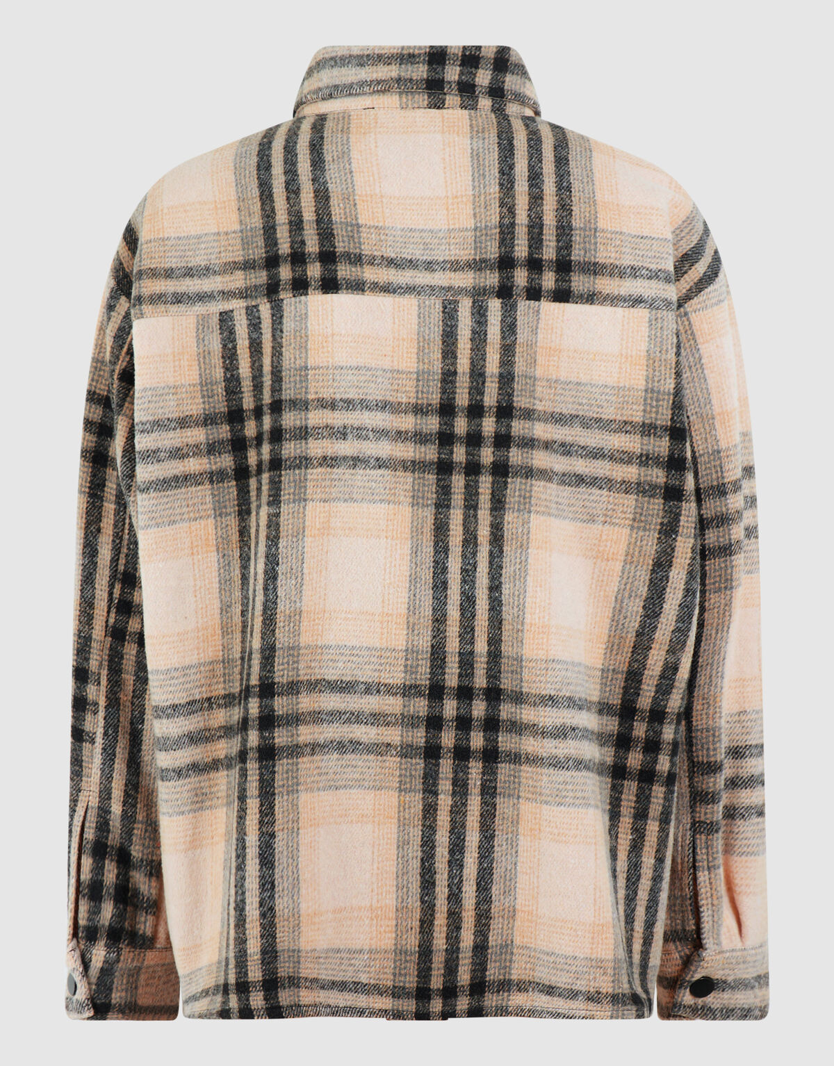Destroyed Check Overshirt Off-White/Black SHOEBY BOYS