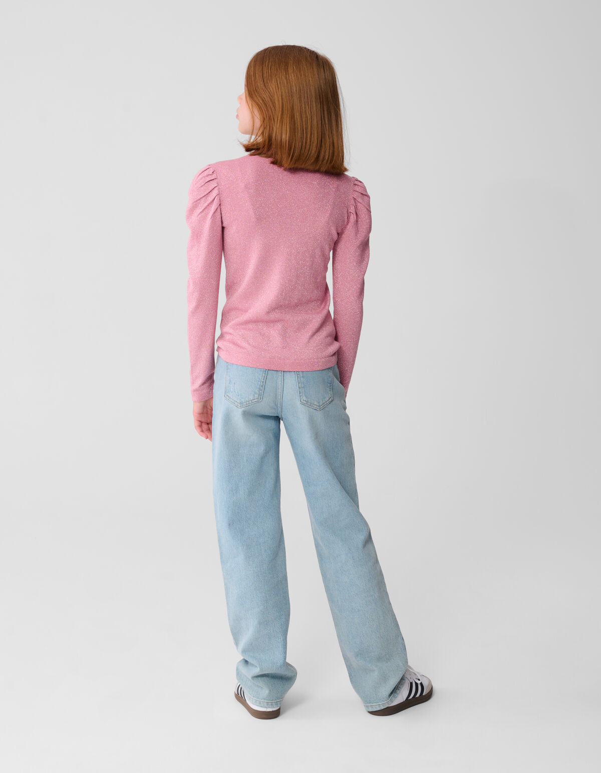 Glitzer-Longsleeve-Top Rosa SHOEBY GIRLS