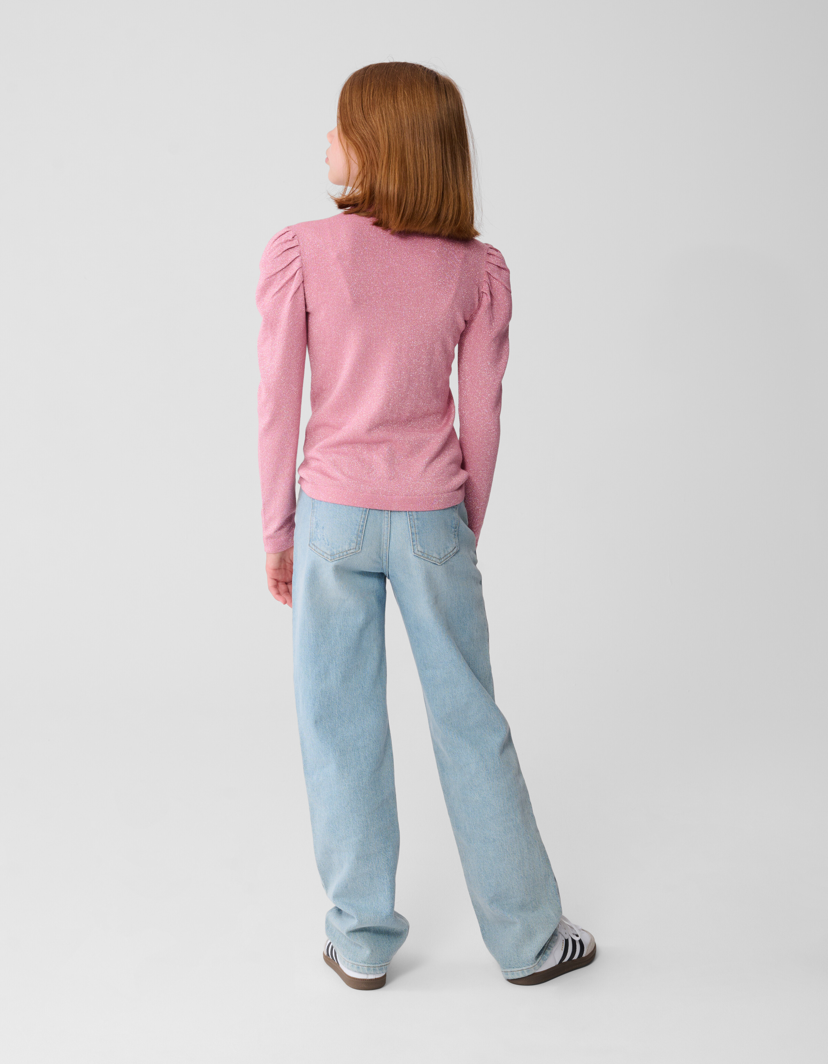 Glitzer-Longsleeve-Top Rosa SHOEBY GIRLS