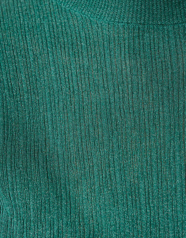 Lurex Struktur Top Gr&uuml;n SHOEBY WOMEN