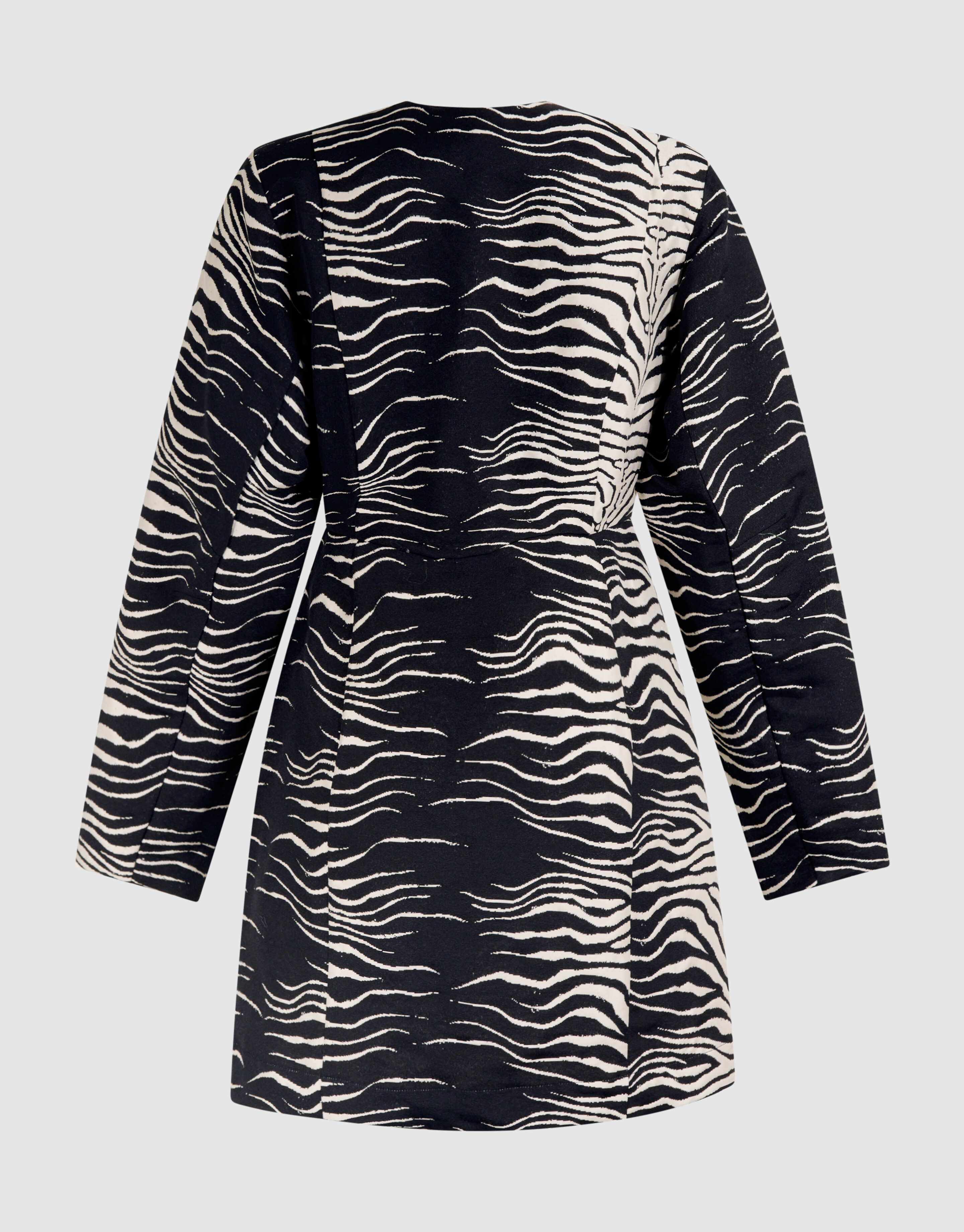 Eierförmiges Minikleid Schwarz/ Off White SHOEBY WOMEN