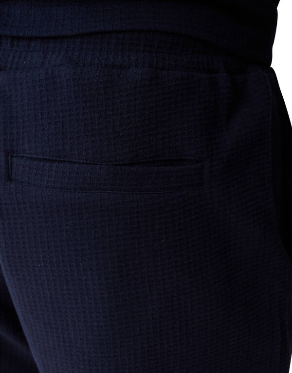 Waffeltextur Short Dunkelblau SHOEBY MEN