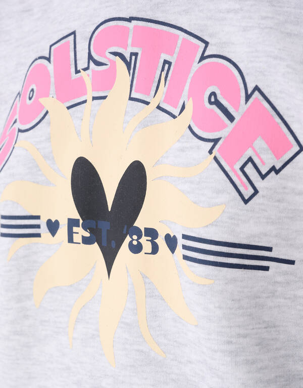 Solstice Artwork Hoodie Grau SHOEBY GIRLS