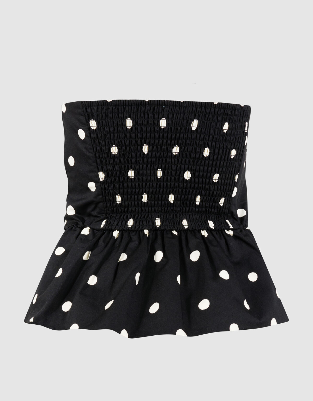 Strapless Polkadot Top Schwarz/Wei&szlig; SHOEBY WOMEN