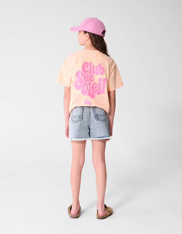 Club De Soleil Artwork T-Shirt Hellorange SHOEBY GIRLS