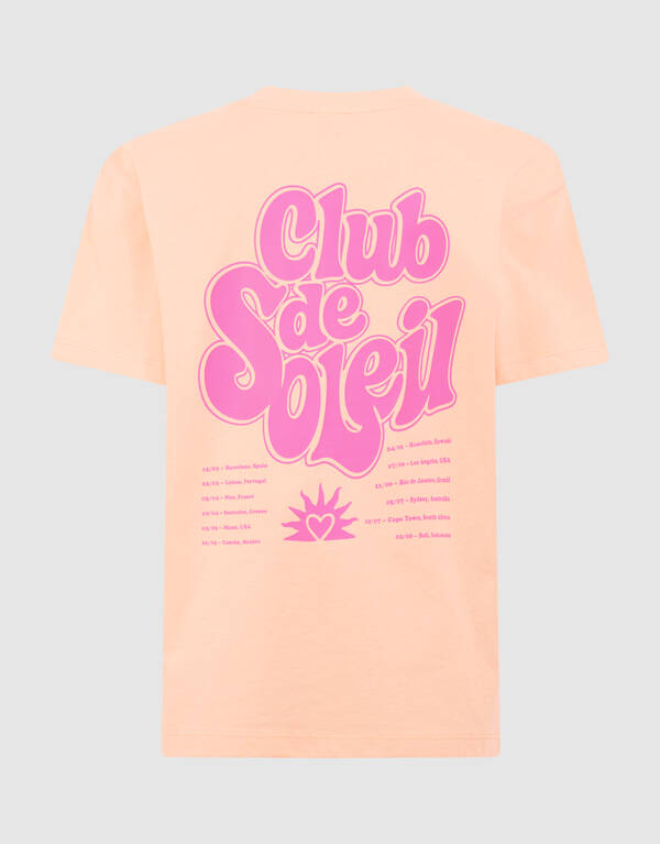 Club De Soleil Artwork T-Shirt Hellorange SHOEBY GIRLS
