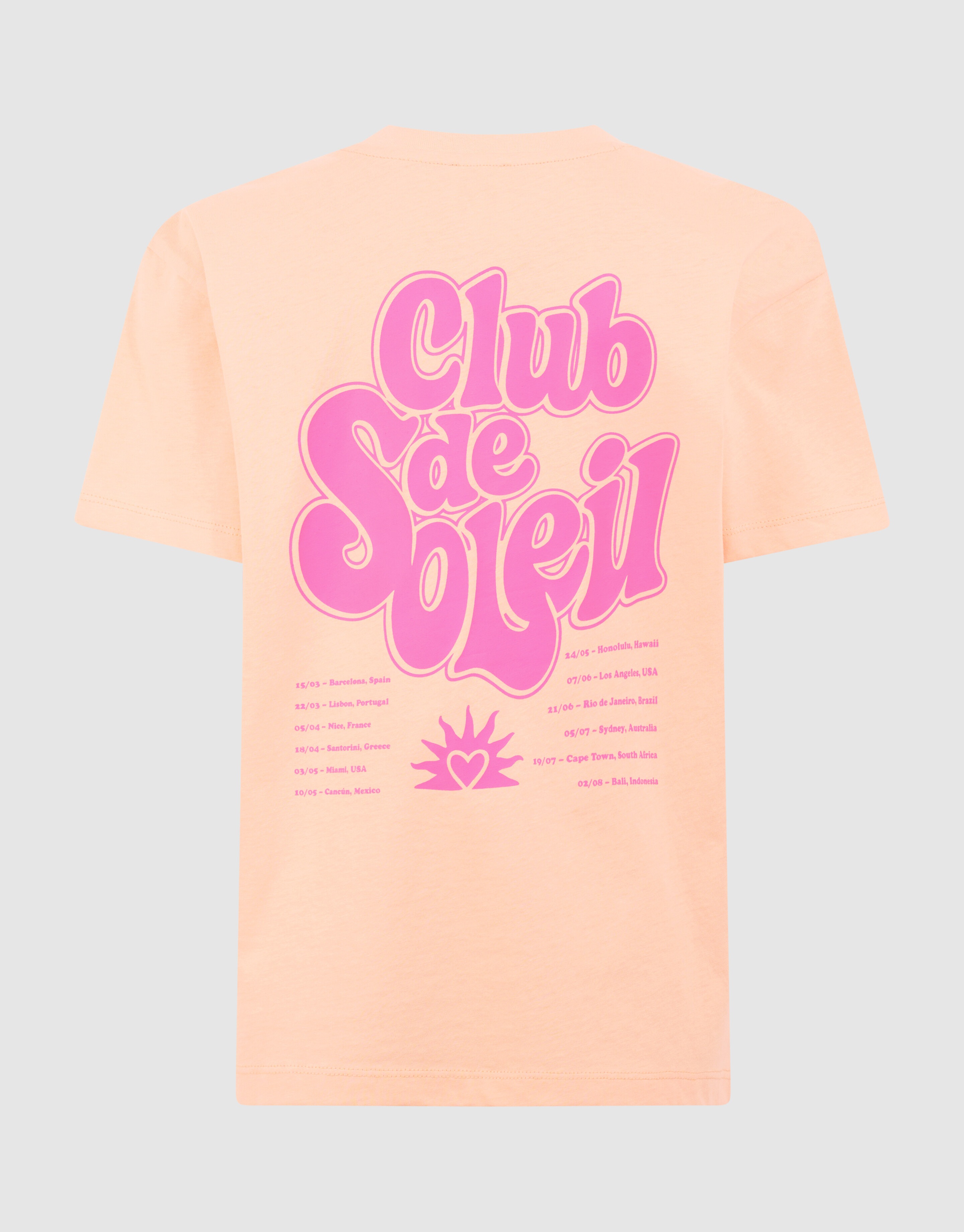 Club De Soleil Artwork T-Shirt Hellorange SHOEBY GIRLS