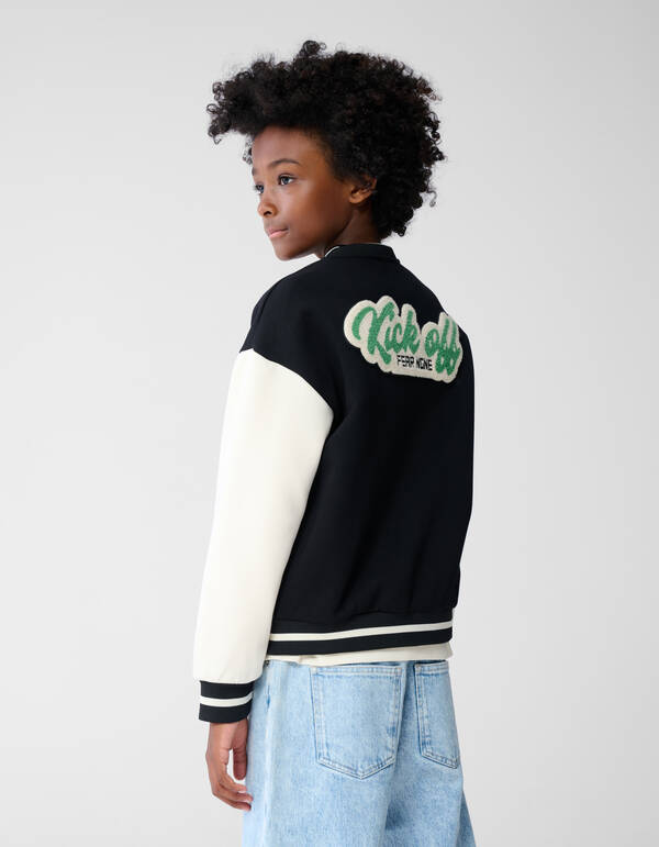 Kick Off Artwork Bomber Schwarz/Wei&szlig; SHOEBY BOYS