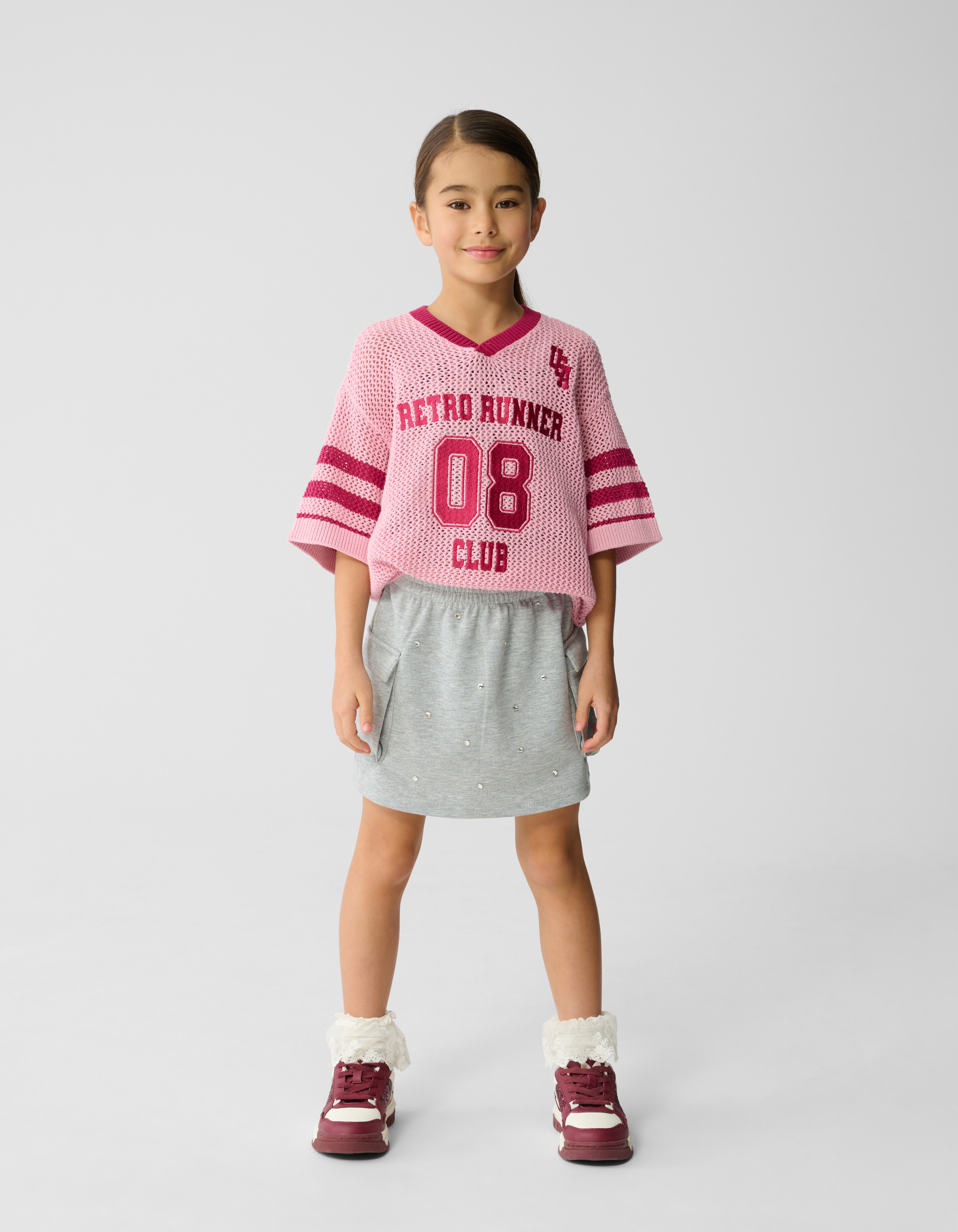 Strass Cargo Mini Rock Hellgrau SHOEBY GIRLS
