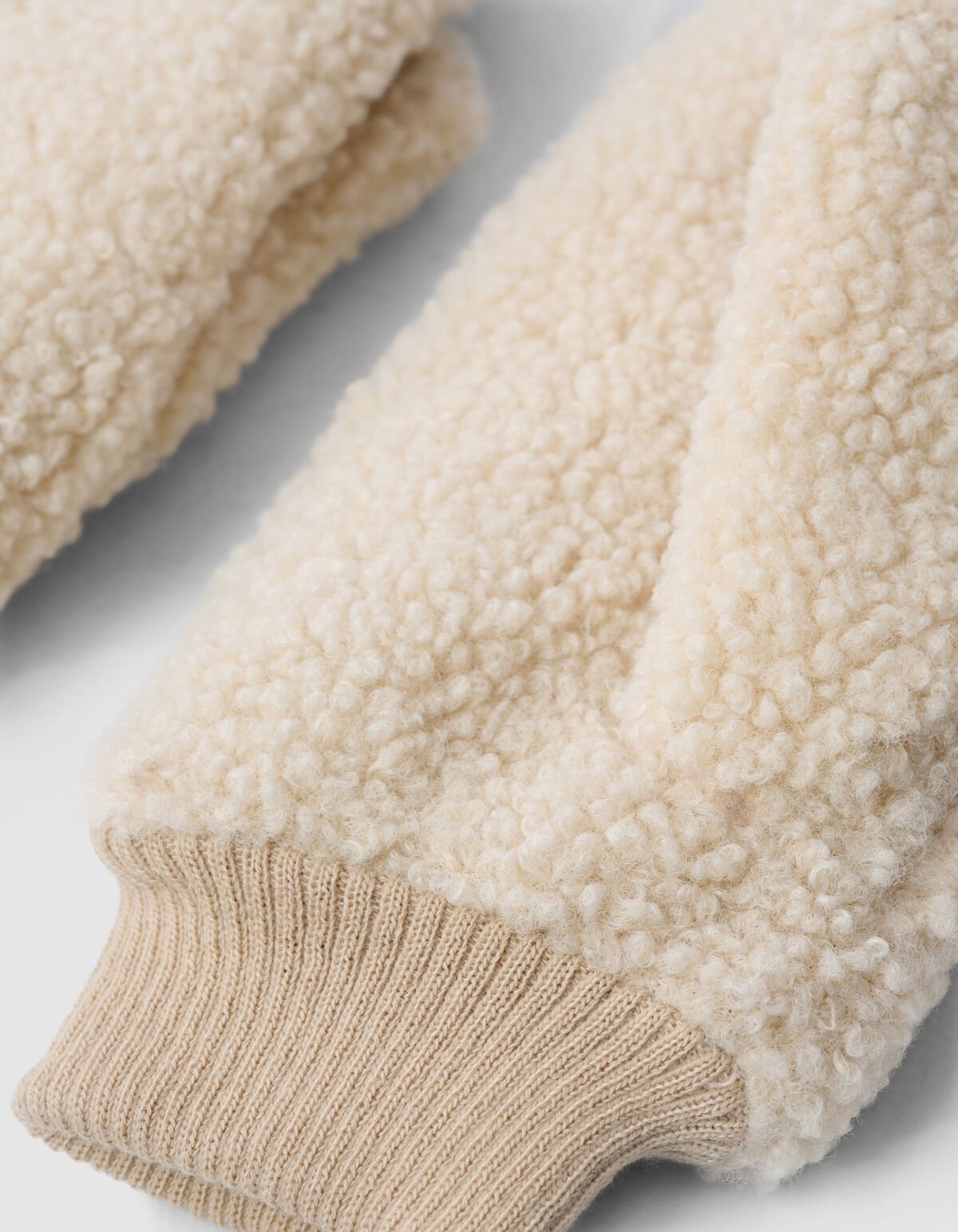 Teddy-F&auml;ustlinge Beige SHOEBY ACCESSOIRES