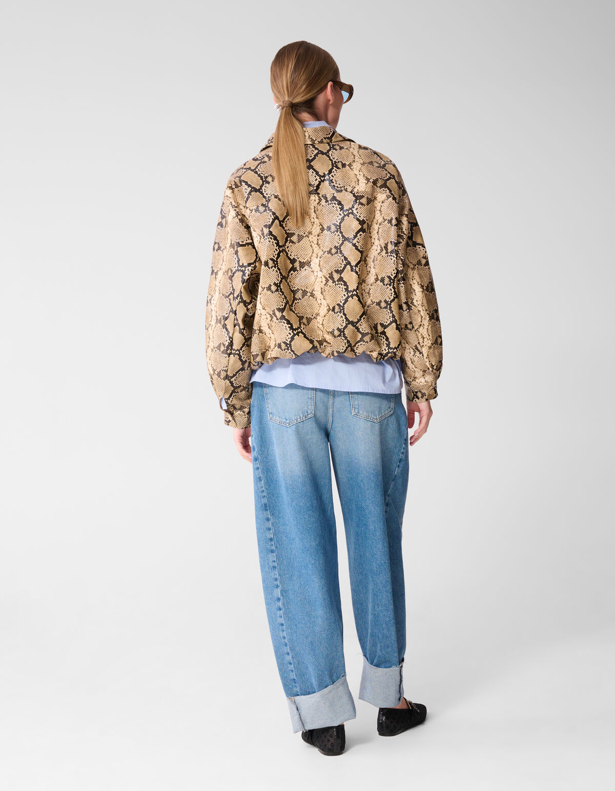 Oversized Snake Jack Hellbraun SHOEBY WOMEN