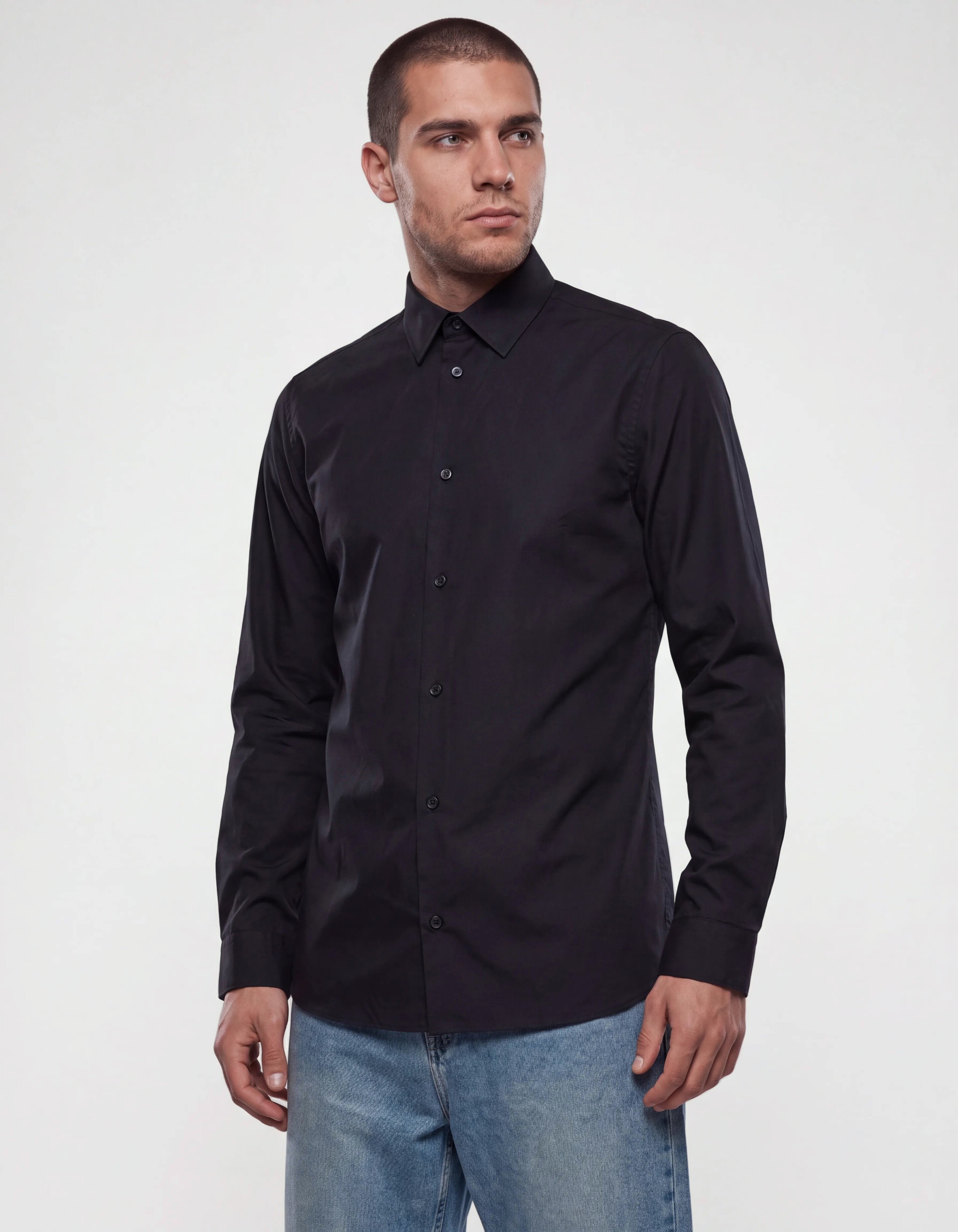 Basic Hemd Schwarz SHOEBY MEN