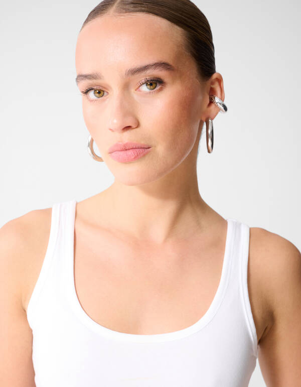 Basic Top Wei&szlig; Eksept