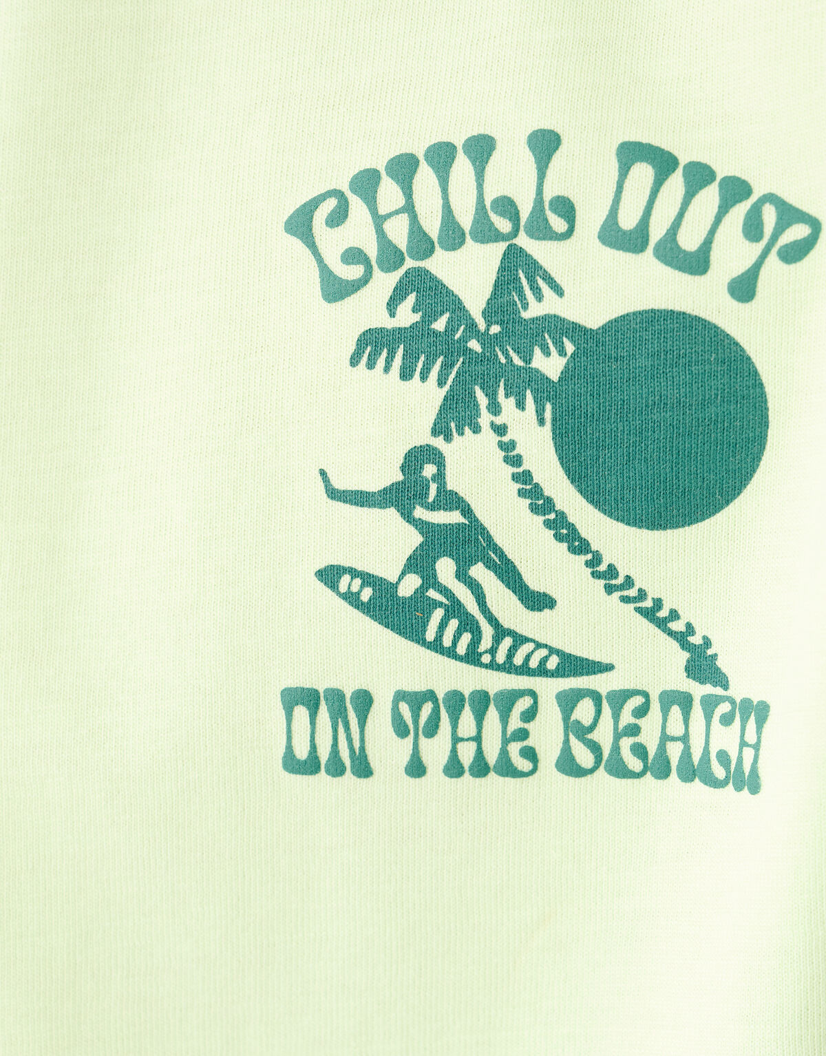 Strand Artwork T-shirt Hellgr&uuml;n SHOEBY BOYS