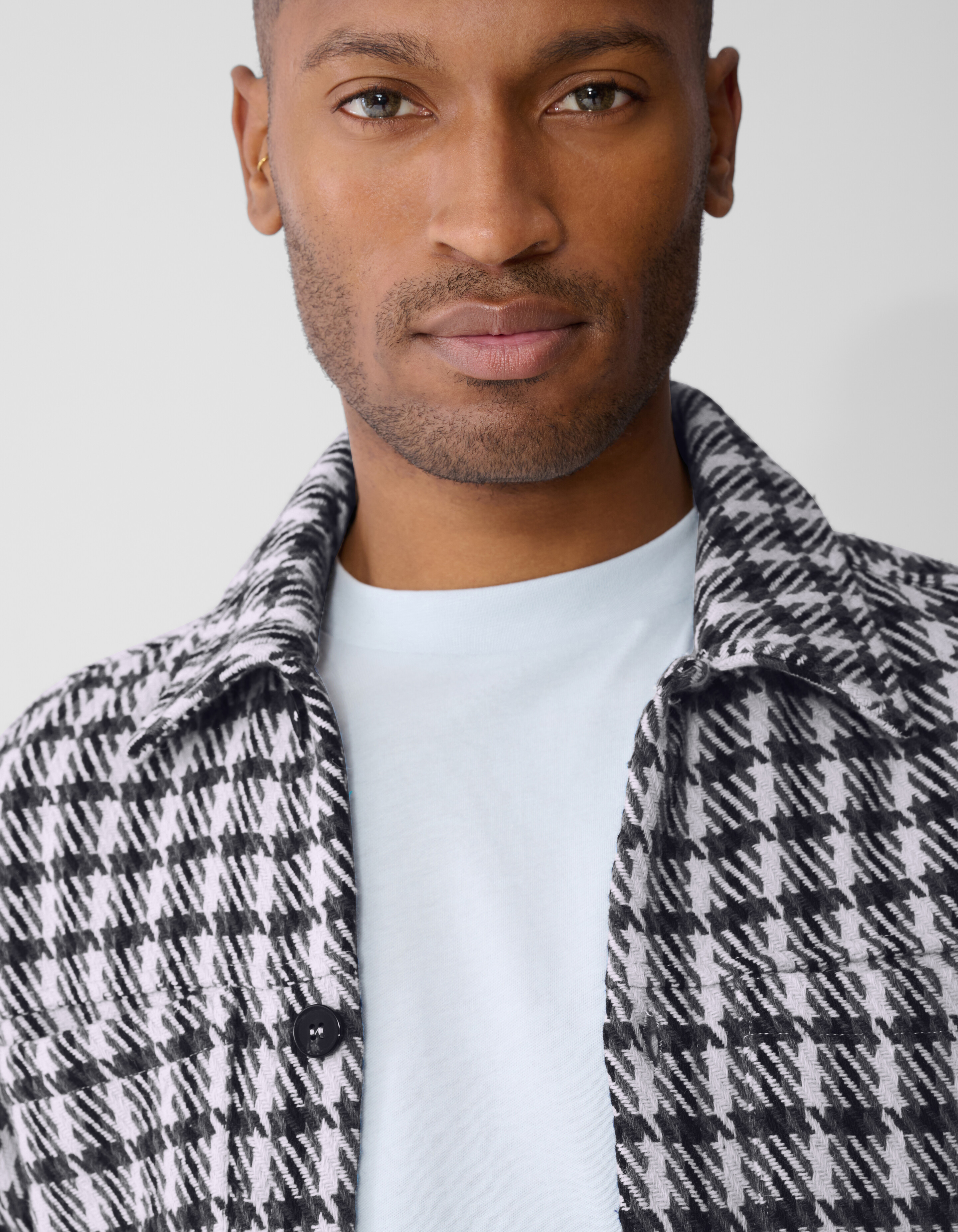 Kariertes Overshirt Schwarz/Grau SHOEBY MEN