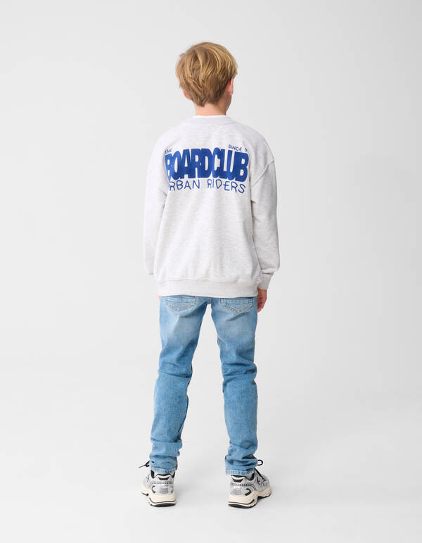 BoardClub Artwork Sweatshirt Hellgrau SHOEBY BOYS