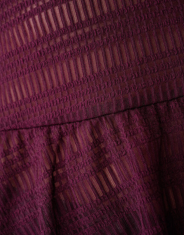 Bluse mit Mesh-Struktur, dunkelrot SHOEBY WOMEN