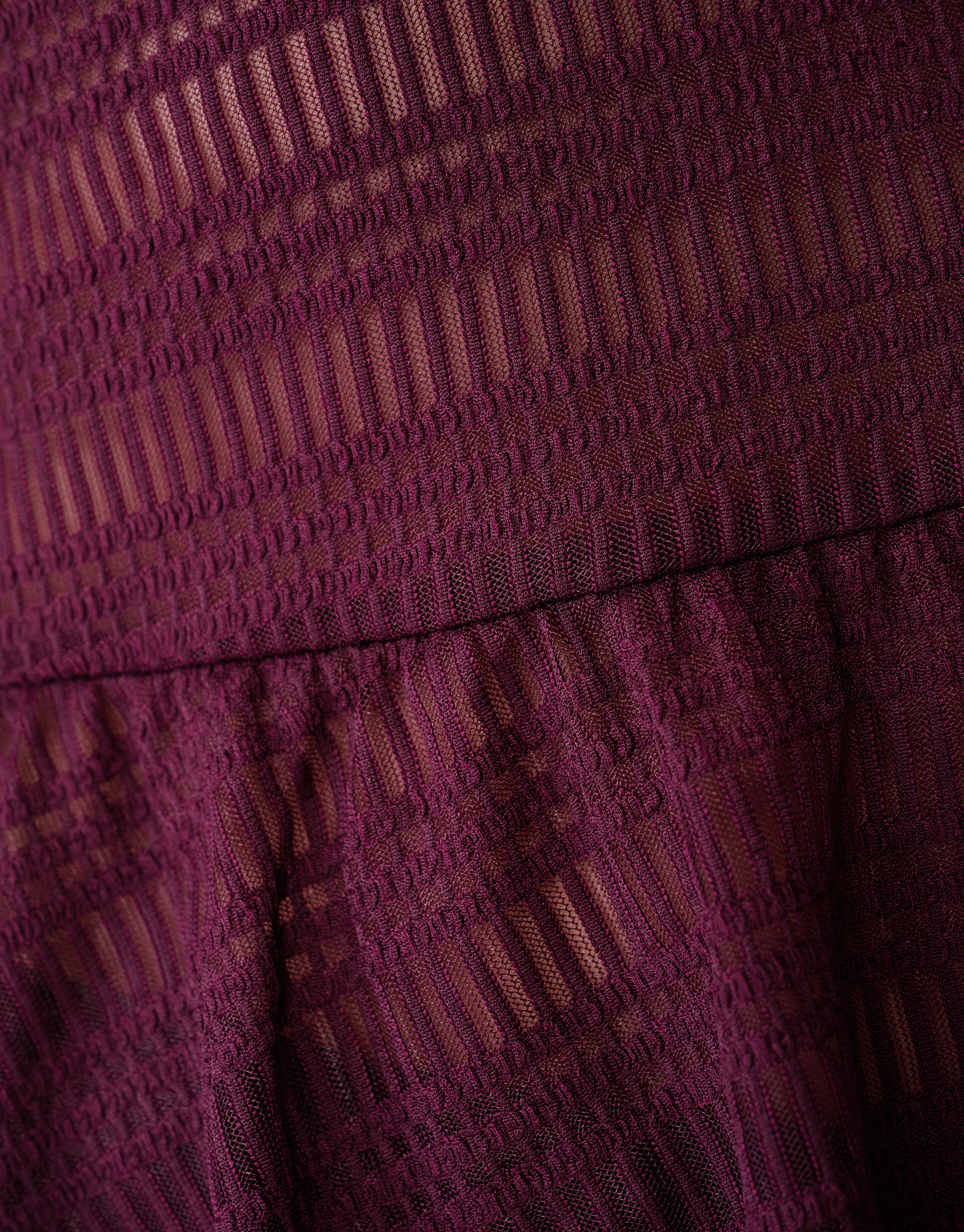 Bluse mit Mesh-Struktur, dunkelrot SHOEBY WOMEN