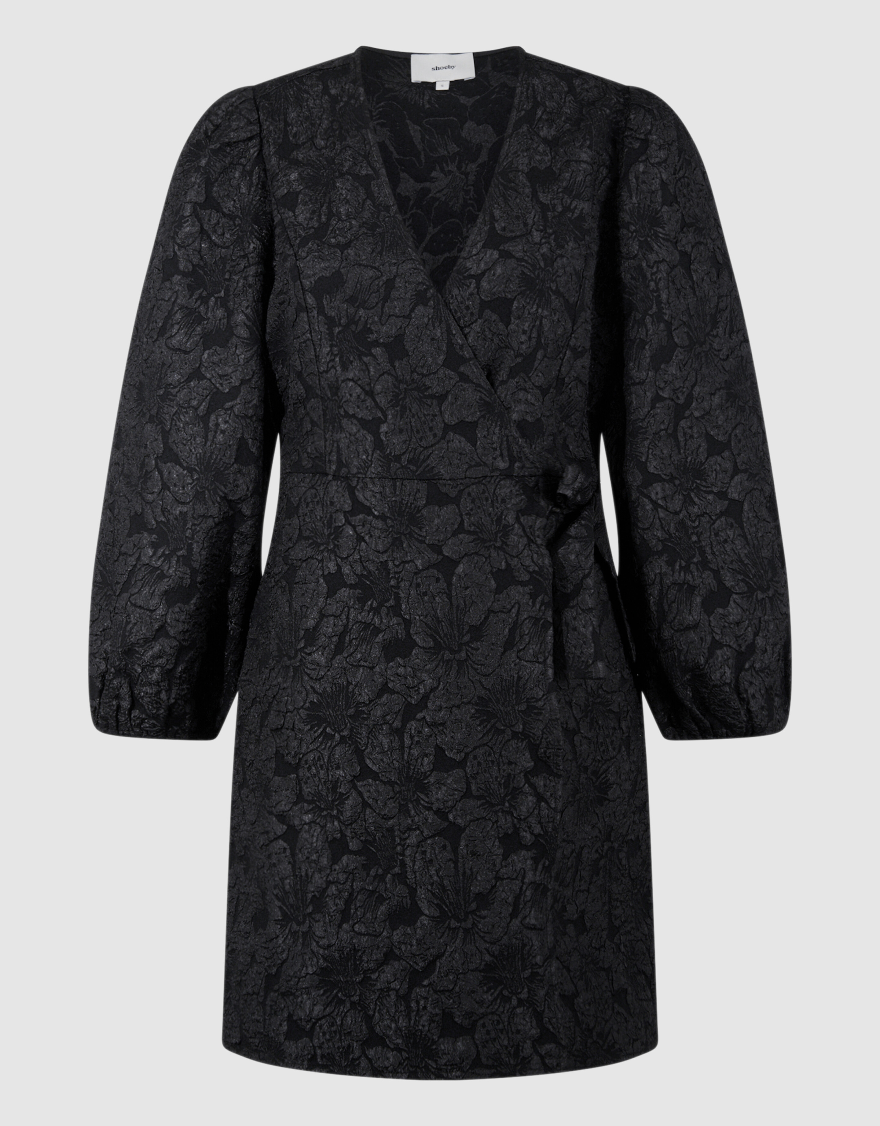 Jacquard-Wickel-Minikleid Schwarz SHOEBY WOMEN