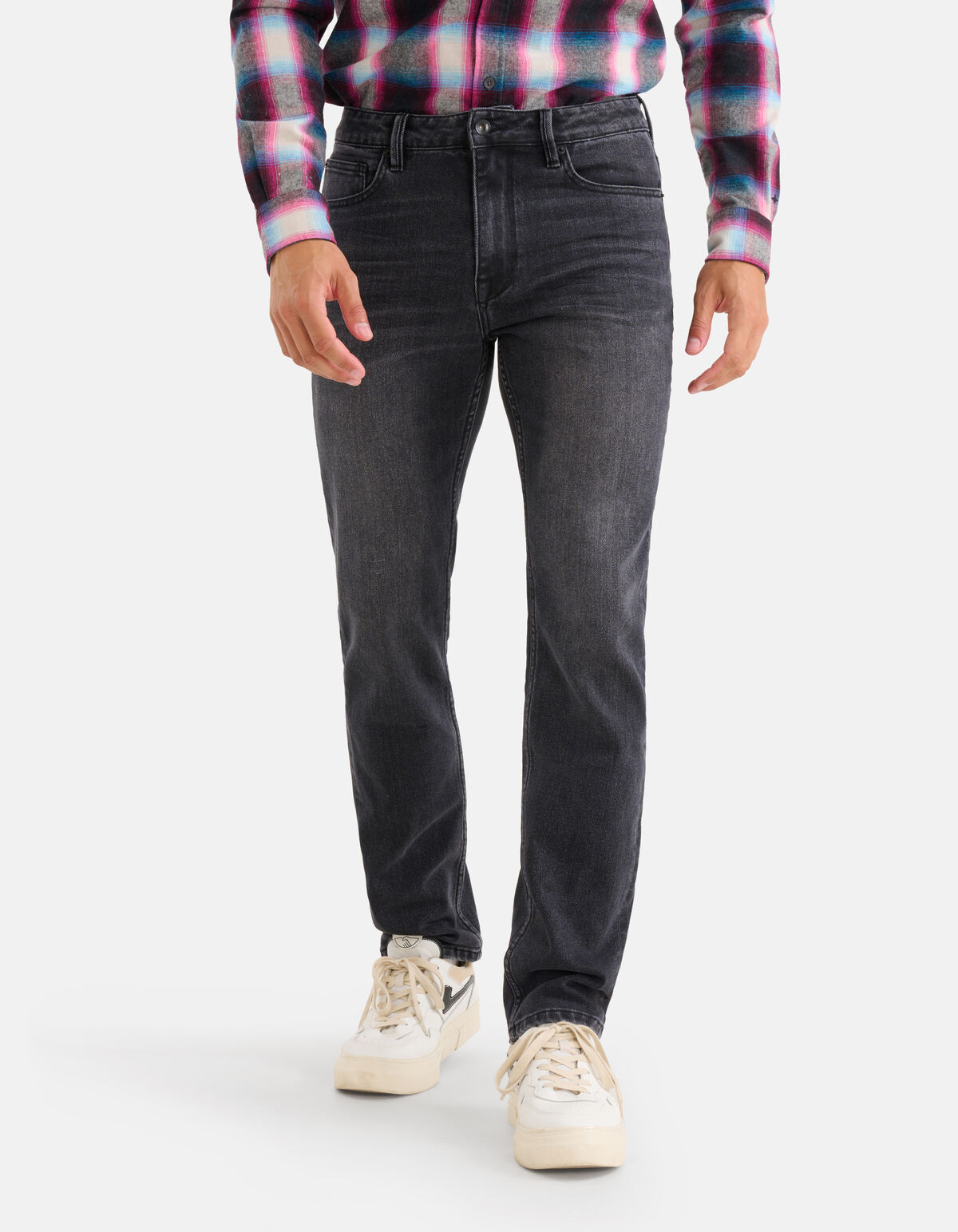 Gewaschene Straight Jeans Schwarz L34 SHOEBY MEN