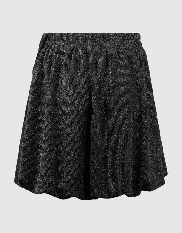 Minirock mit Glitzerschleife in Schwarz SHOEBY GIRLS