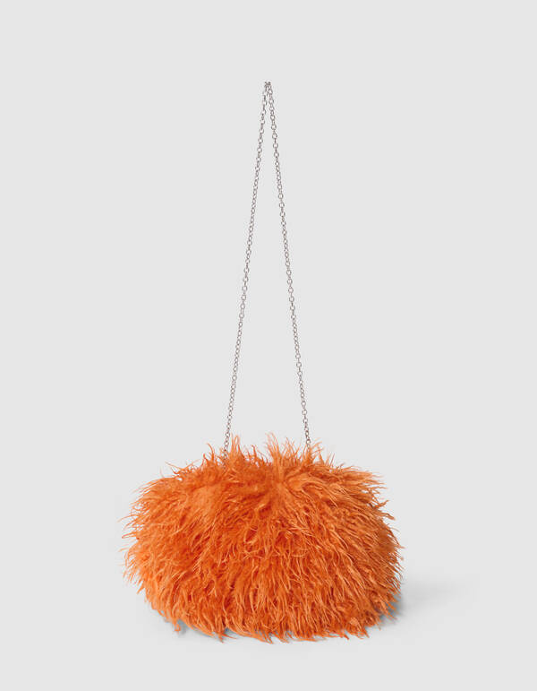 Fluffy Clutch Orange SHOEBY ACCESSOIRES