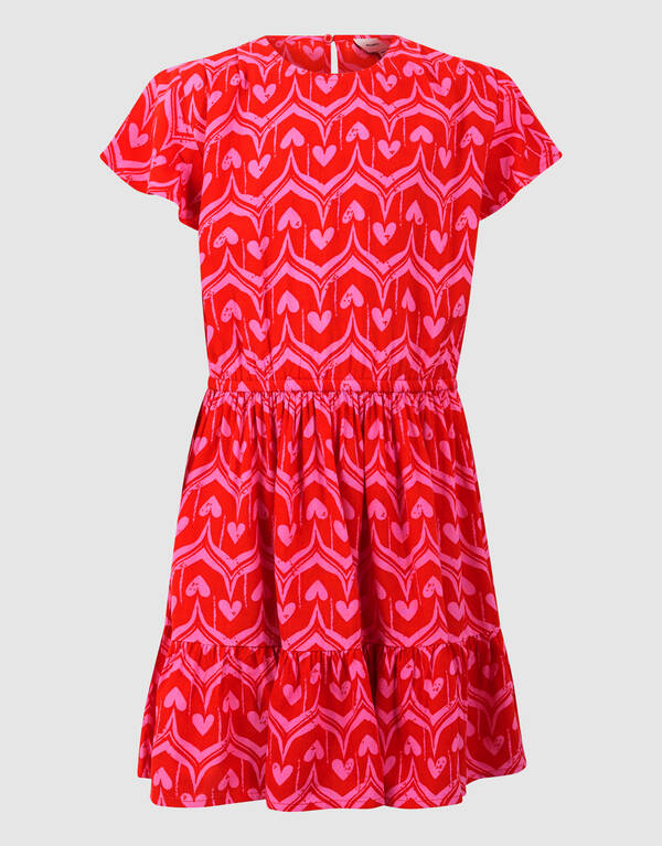 Herzprint Mini Kleid Rosa SHOEBY GIRLS