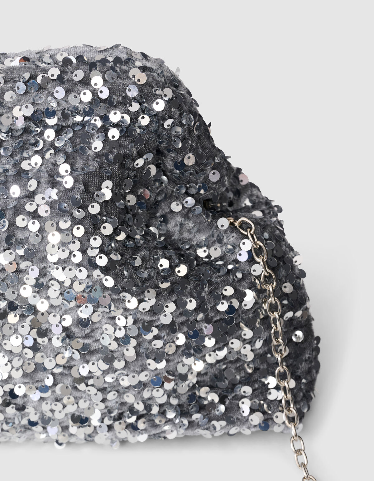 Sequin Clutch Silber SHOEBY ACCESSOIRES