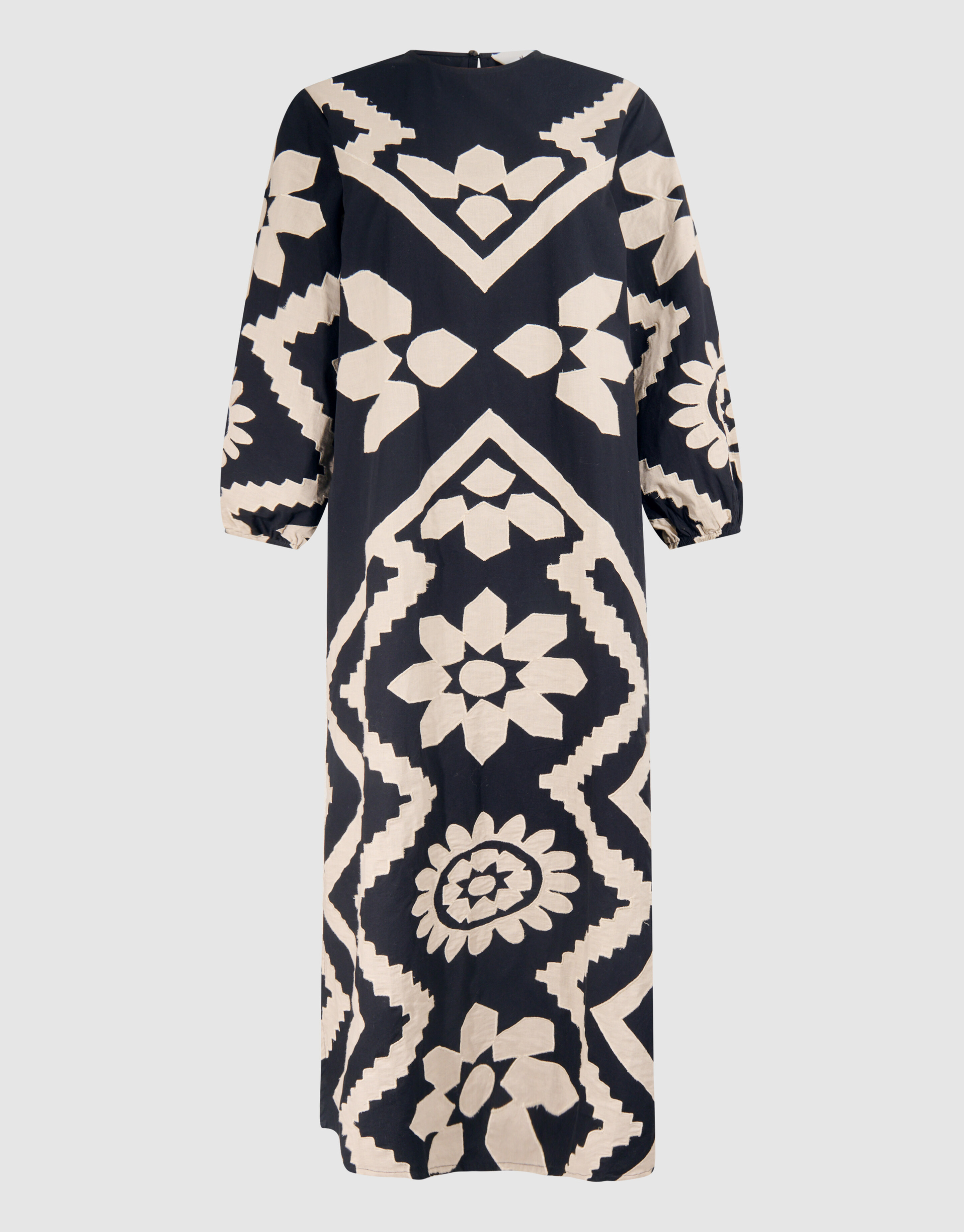 Patch Embroidery Kleid Schwarz BY Lonneke SHOEBY WOMEN