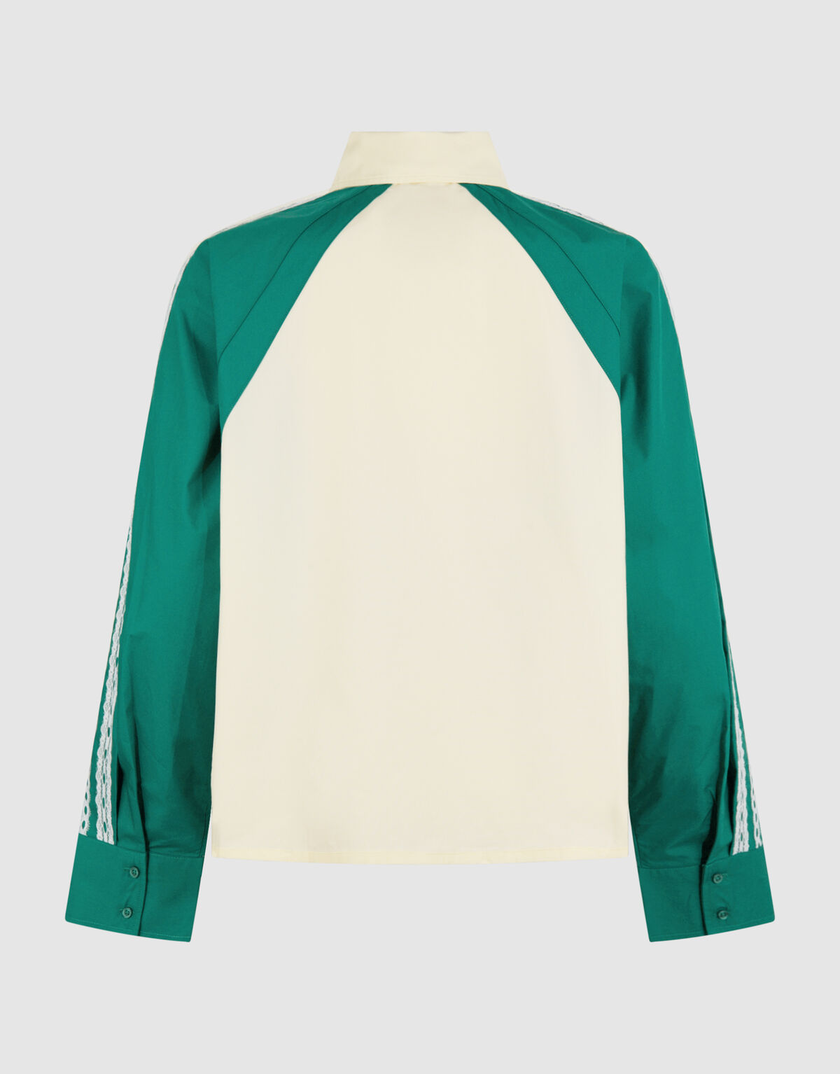 Popeline-Bluse mit Bindeband Hellgelb SHOEBY WOMEN