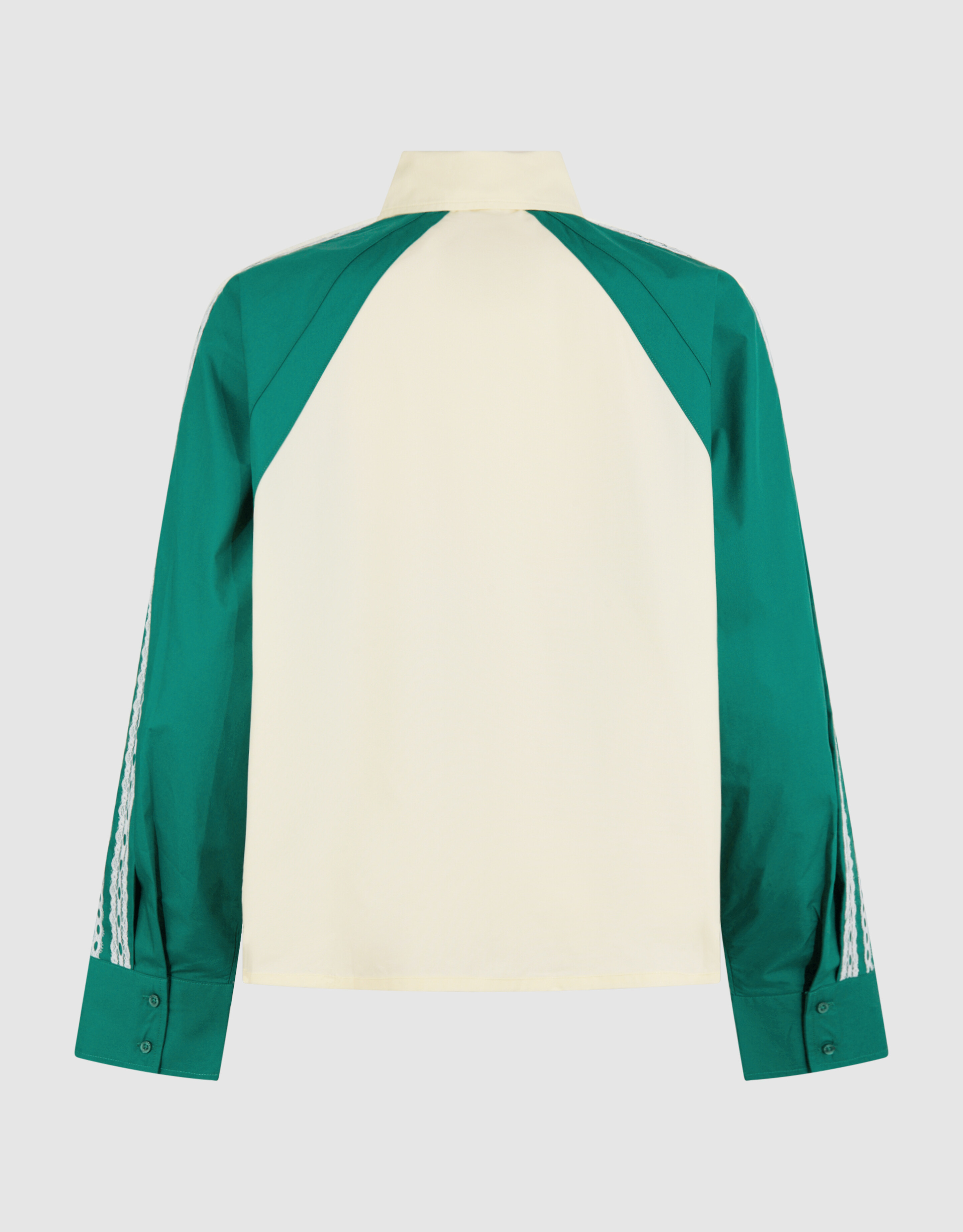 Popeline-Bluse mit Bindeband Hellgelb SHOEBY WOMEN