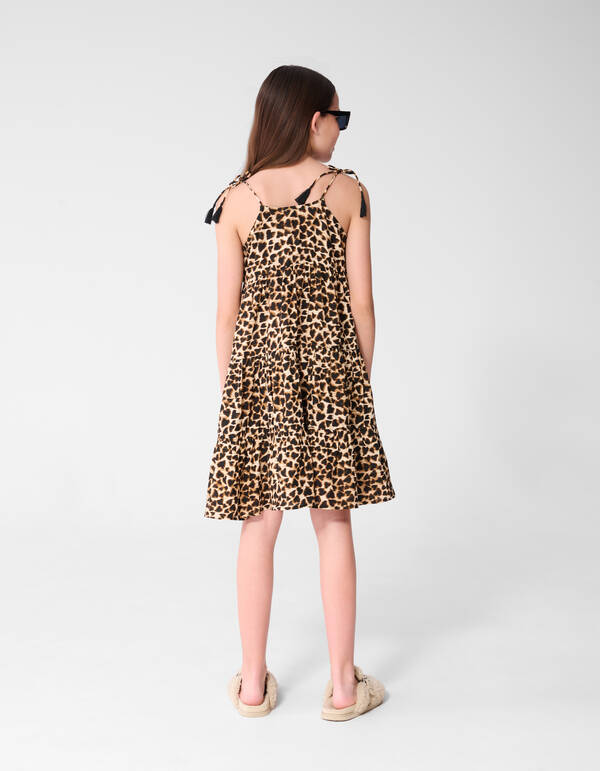 Layer-Kleid mit Leopardenmuster Braun SHOEBY GIRLS