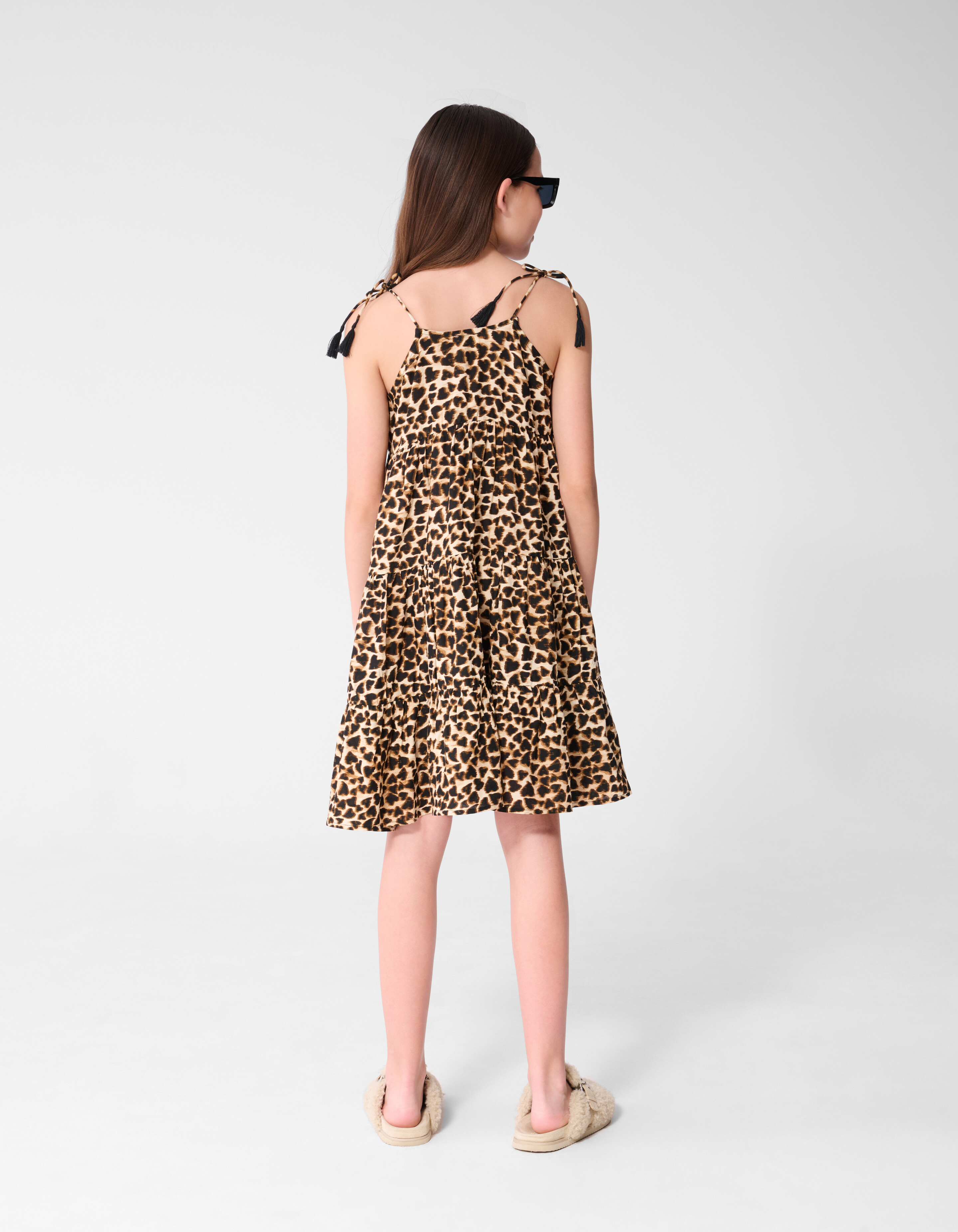 Layer-Kleid mit Leopardenmuster Braun SHOEBY GIRLS