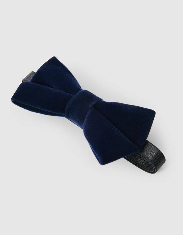 Samtschleife Dunkelblau SHOEBY ACCESSOIRES