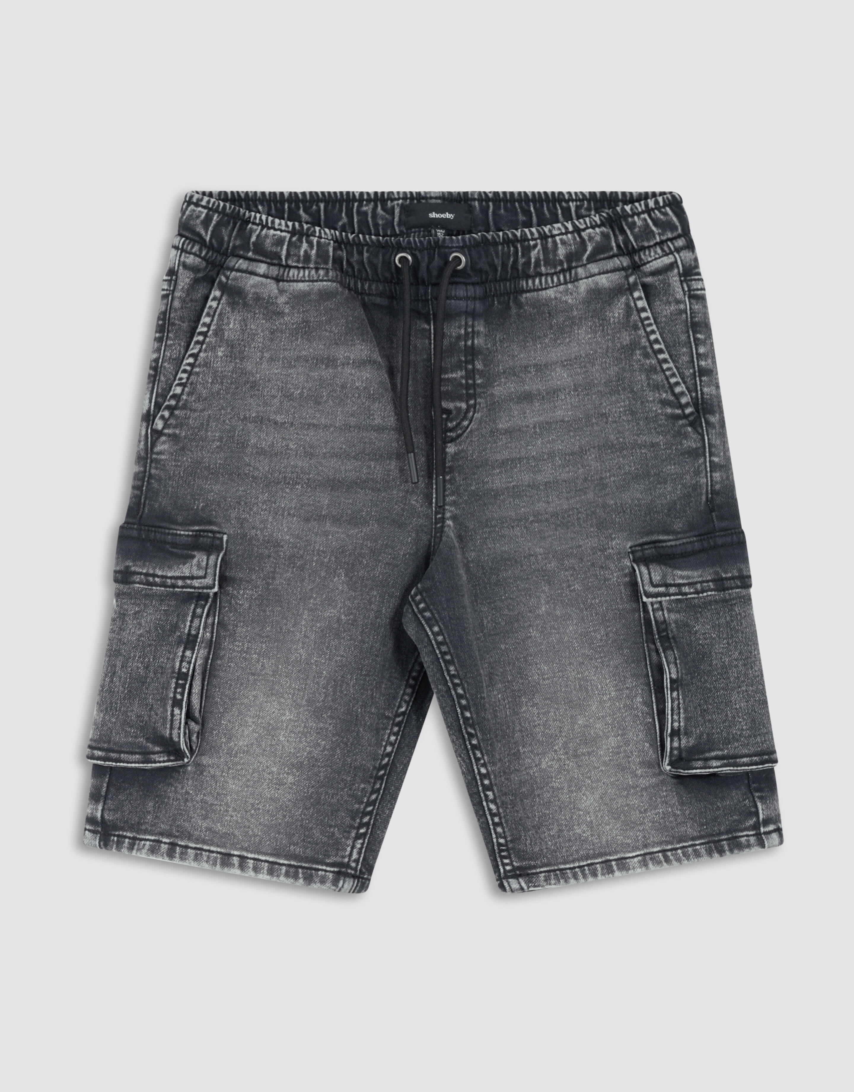 Denim Cargo Short Dunkelgrau SHOEBY BOYS
