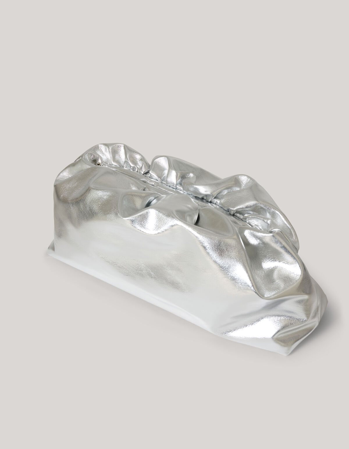 Metallische Clutch Silber SHOEBY ACCESSOIRES