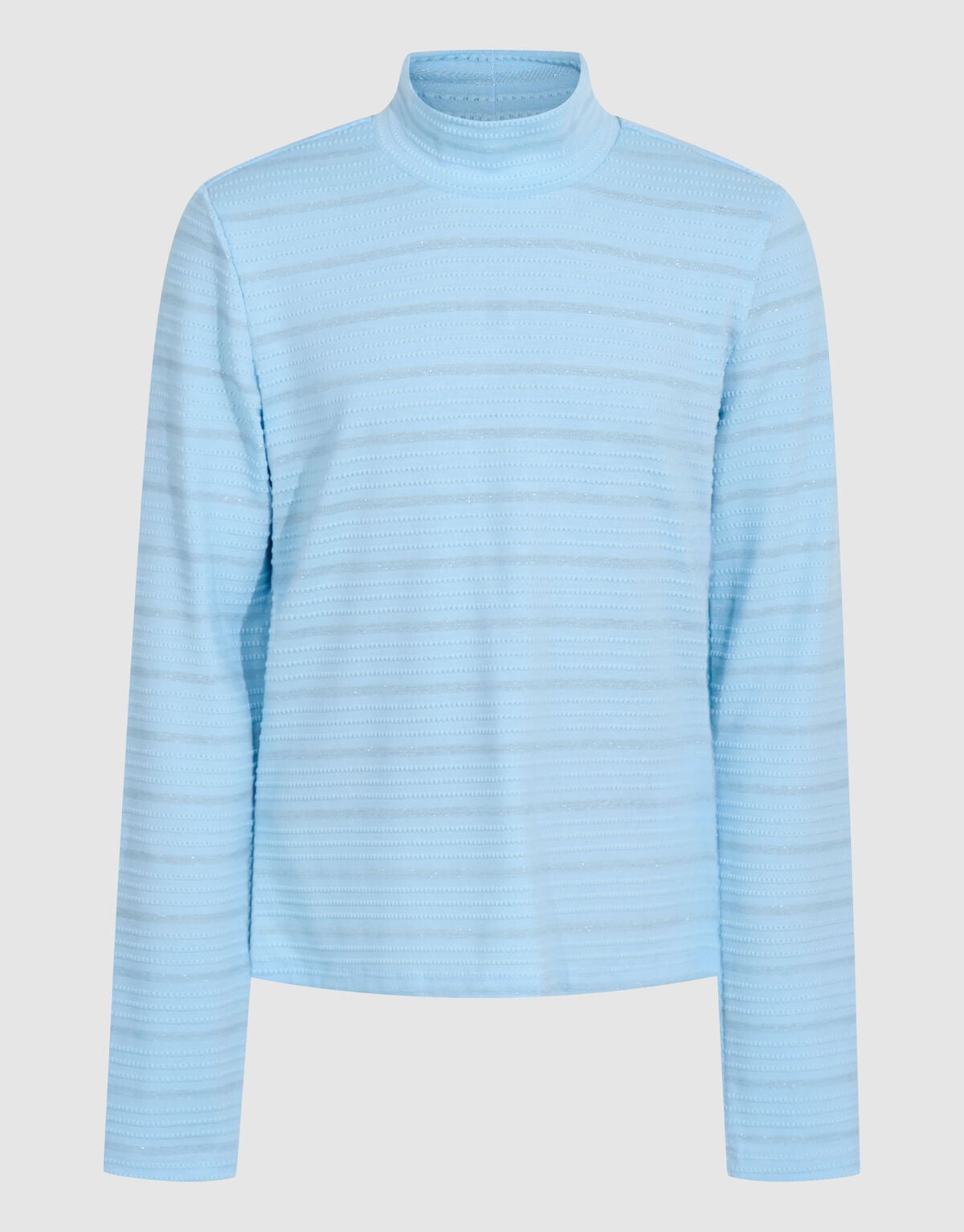 Lurex Langarmshirt Hellblau SHOEBY GIRLS