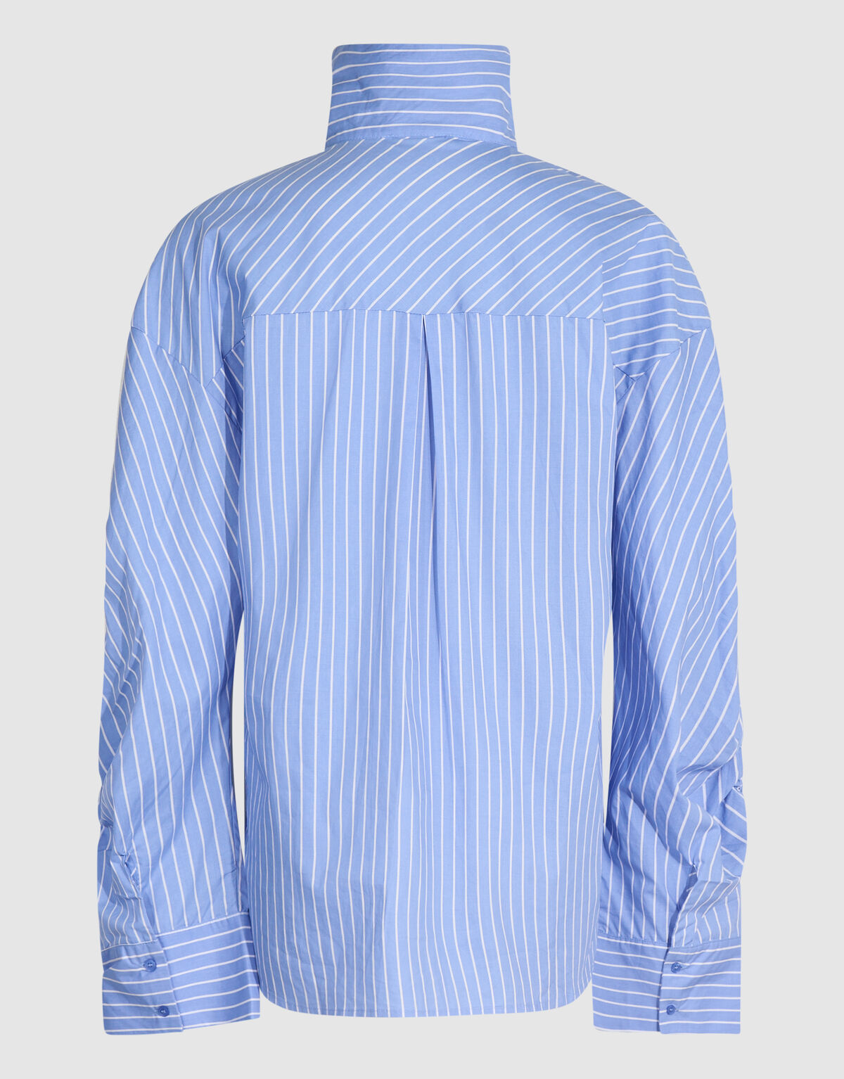 Gathering Sleeve Bluse Blau SHOEBY WOMEN
