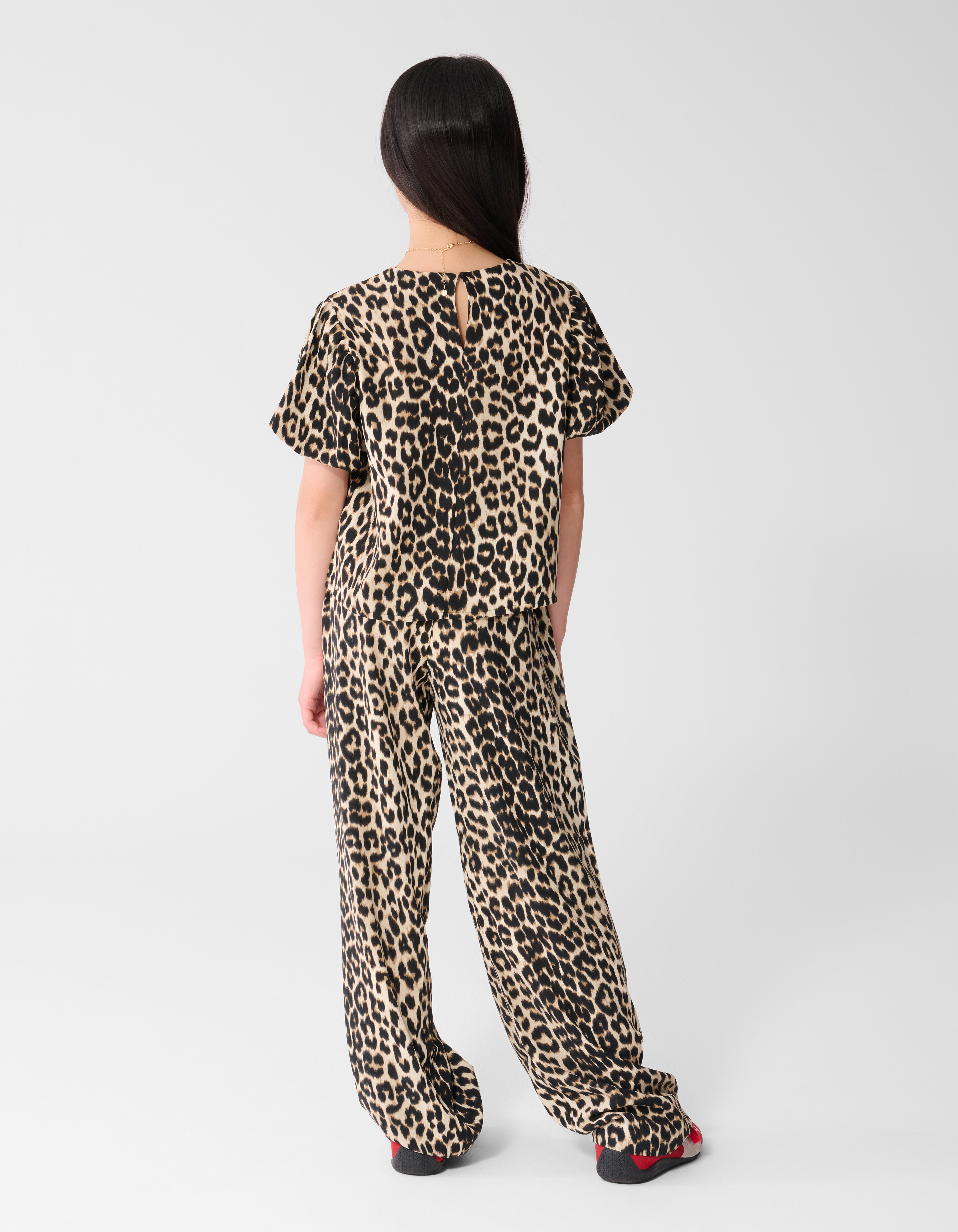 Twist Leopard Weite-Hosen Braun SHOEBY GIRLS