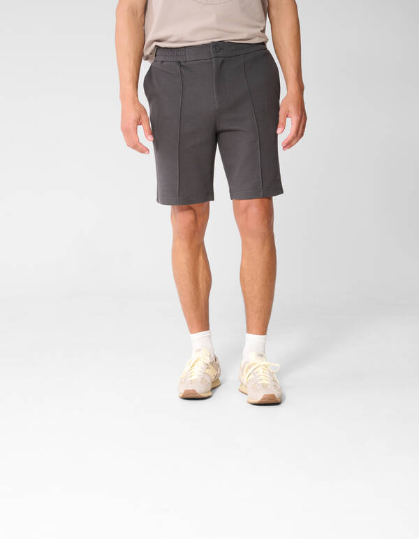 Struktur Regular Fit Shorts Dunkelgrau SHOEBY MEN