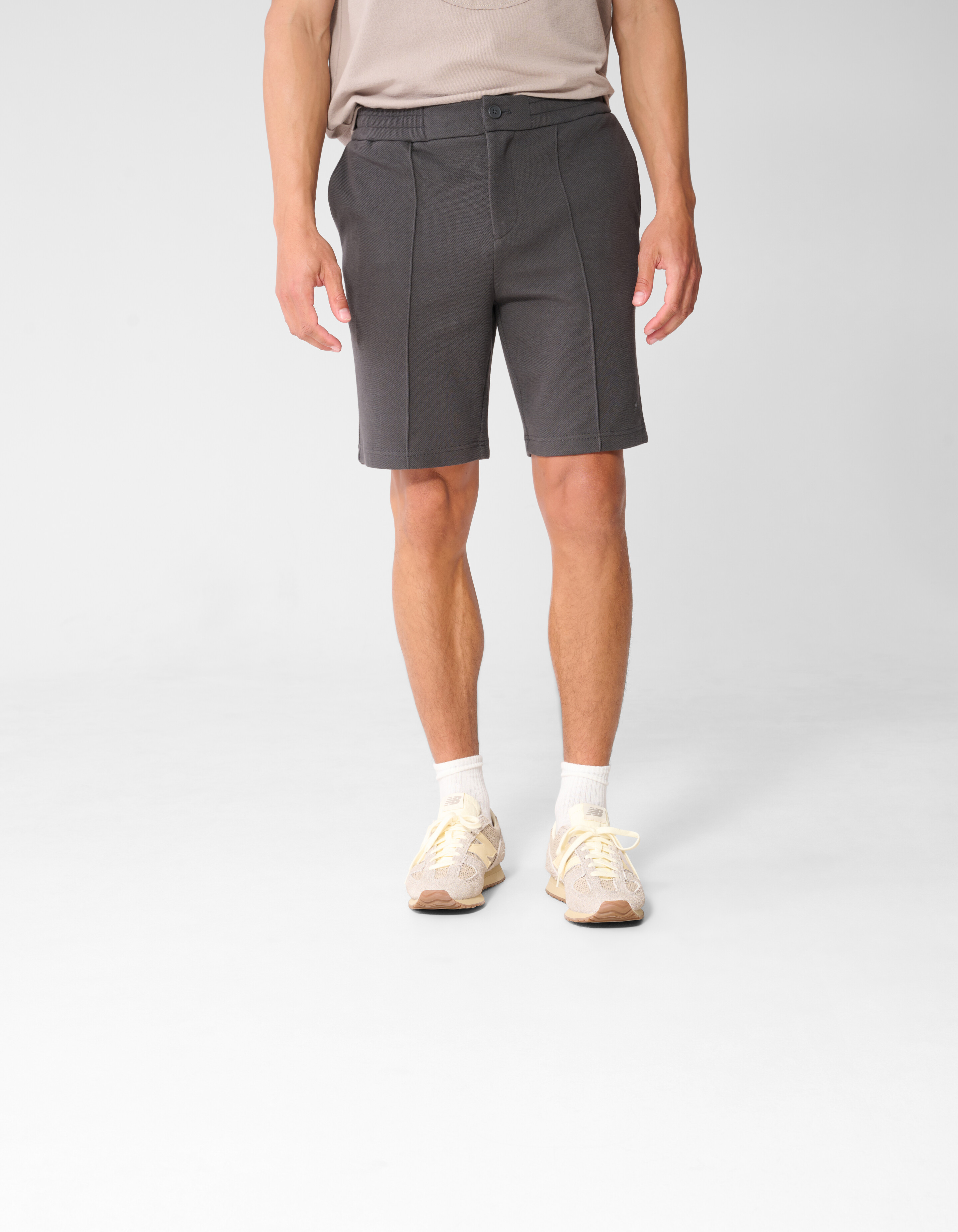 Struktur Regular Fit Shorts Dunkelgrau SHOEBY MEN