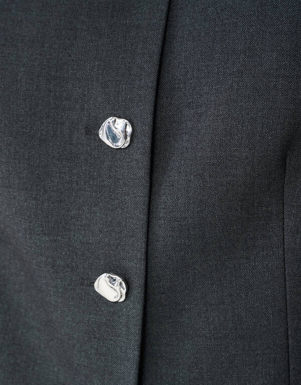 Strickjacke Dunkelgrau SHOEBY WOMEN