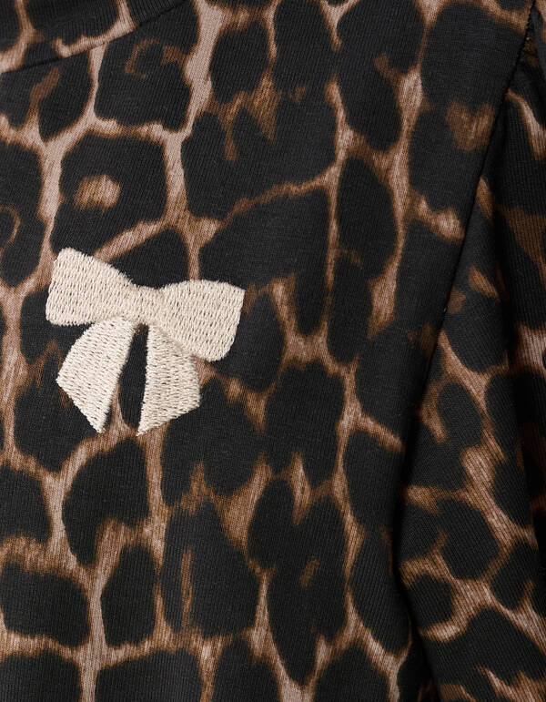 Gedrucktes Leopardenkleid Braun SHOEBY GIRLS