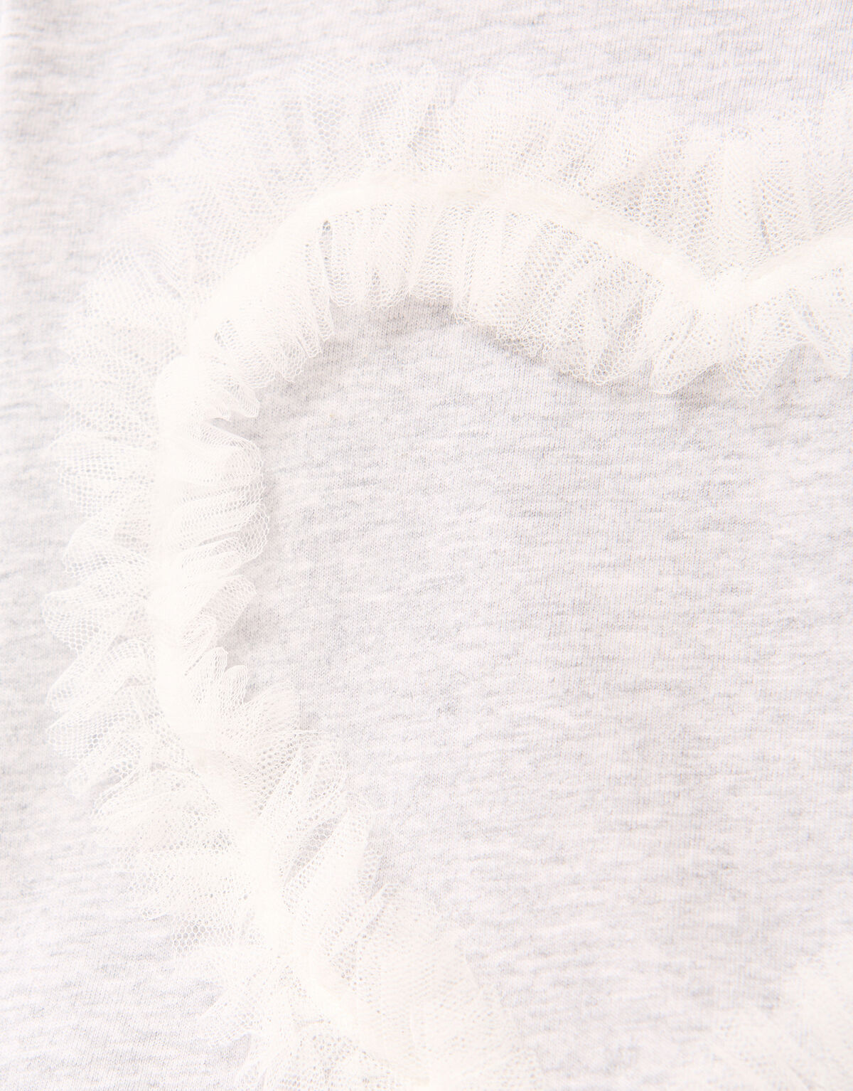 Mesh Heart T-shirt Hellgrau SHOEBY GIRLS