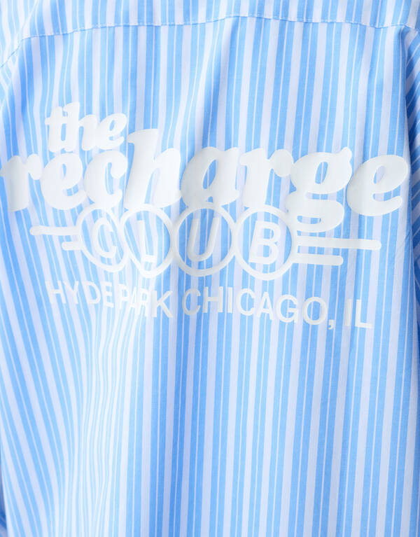 Stripe Artwork Hemd Hellblau SHOEBY BOYS