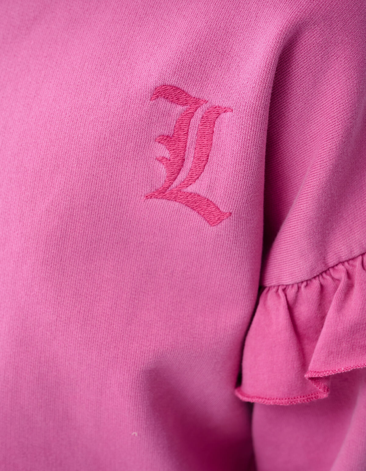 Rüschen-Logo-Pullover Pink von Lizzy SHOEBY GIRLS