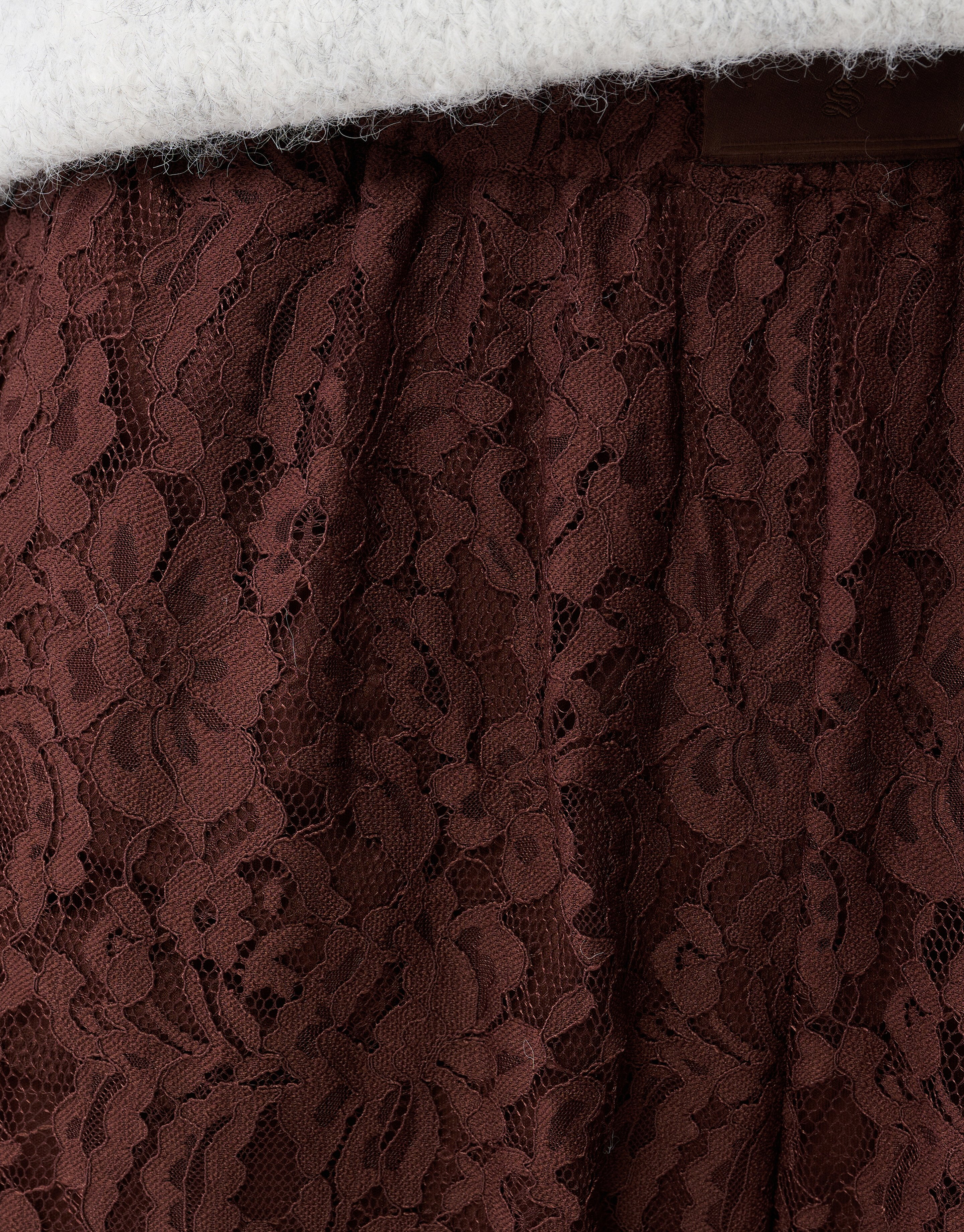 Braune Spitzenhose mit weitem Bein SHOEBY WOMEN